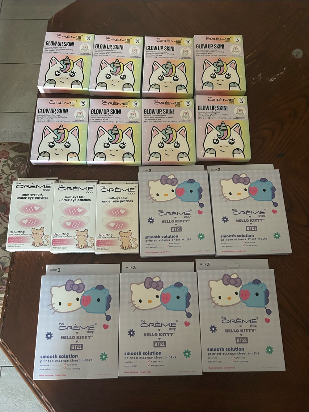 The Crème Shop Kids Unicorn Face Masks - Pink
